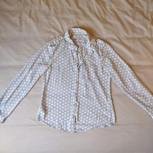 SOLD. Loft Polka Dot Button-Down